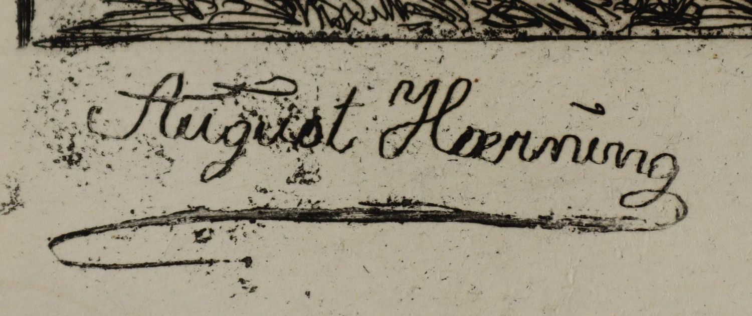 Große Abbildung Nr.2: 136-3495 Haerning, August: (Künstlergraphik)