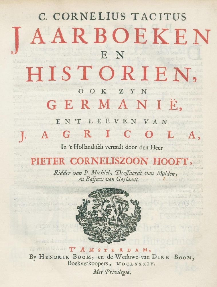 Große Abbildung Nr.1: 136-352 Tacitus,C.C.: (Alte Drucke, Handschriften und Theologie)