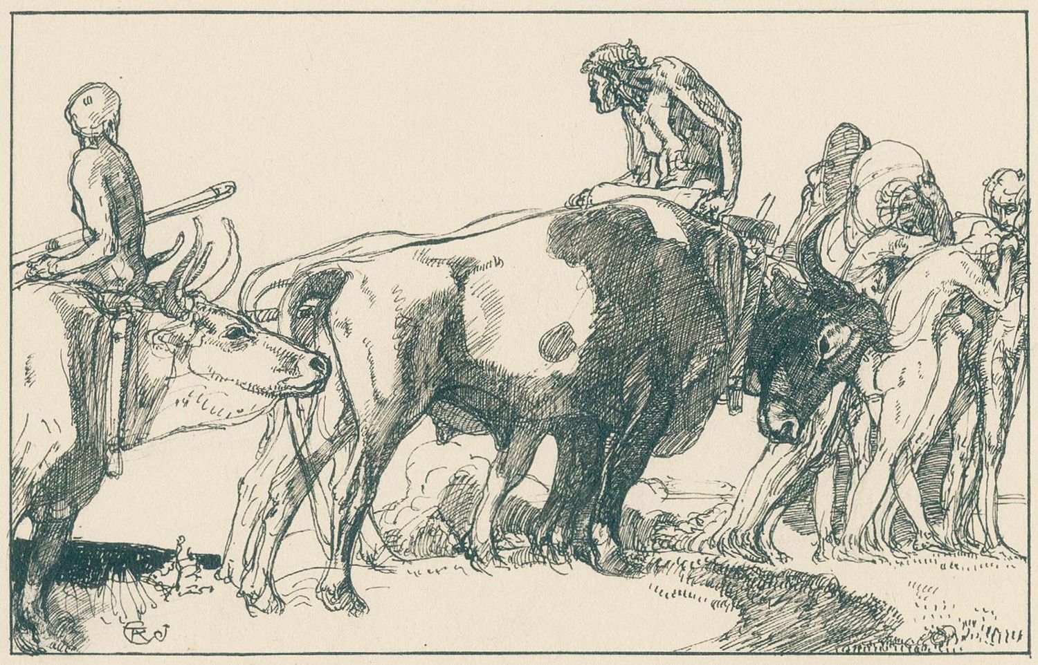 Große Abbildung Nr.1: 136-3624 Jettmar, Rudolf: (Künstlergraphik)