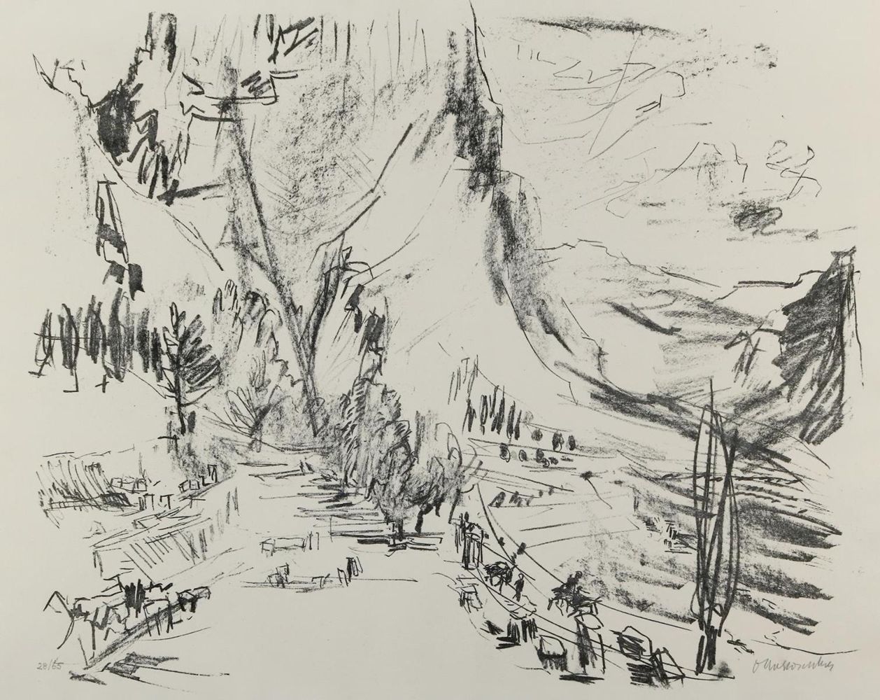 Große Abbildung Nr.1: 136-3677 Kokoschka, Oskar: (Künstlergraphik)