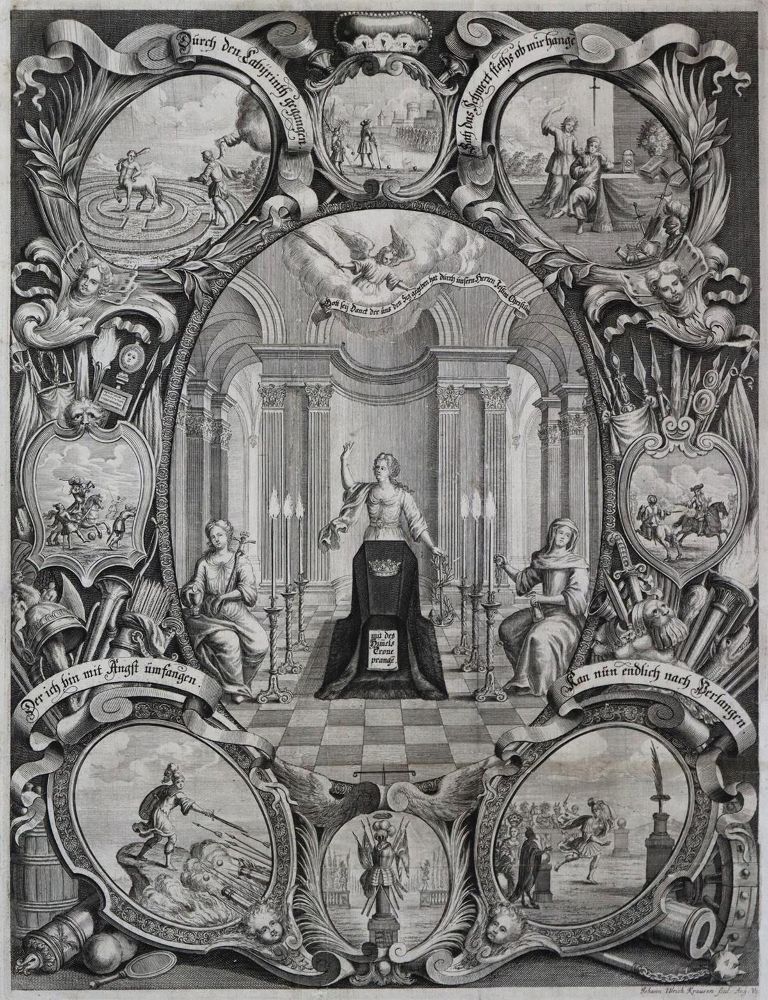 Große Abbildung Nr.2: 136-373 Vier Christliche Leich-Predigten,: (Alte Drucke, Handschriften und Theologie)