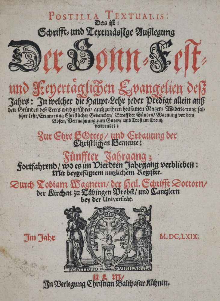Große Abbildung Nr.1: 136-379 Wagner,T.: (Alte Drucke, Handschriften und Theologie)