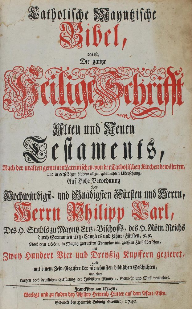 Große Abbildung Nr.1: 136-38 Biblia germanica.: (Bibeln)