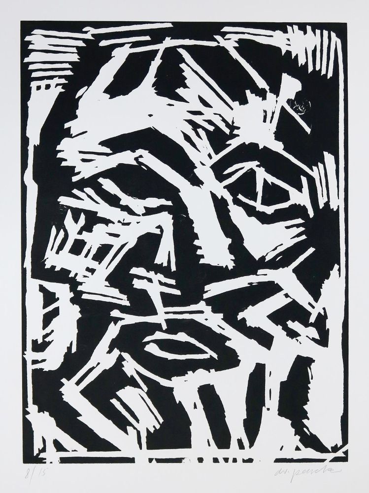 Große Abbildung Nr.1: 136-3882 Penck,A.R. (d.i. Ralf Winkler,: (Künstlergraphik)