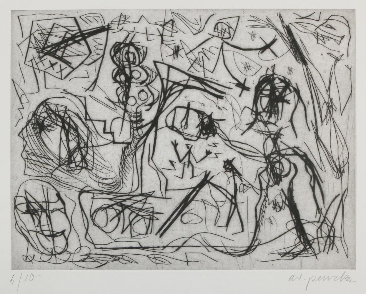 Große Abbildung Nr.1: 136-3885 Penck,A.R. (d.i. Ralf Winkler,: (Künstlergraphik)
