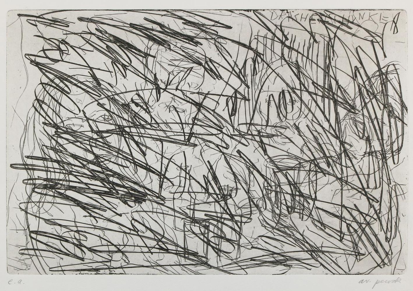 Große Abbildung Nr.1: 136-3887 Penck,A.R. (d.i. Ralf Winkler,: (Künstlergraphik)