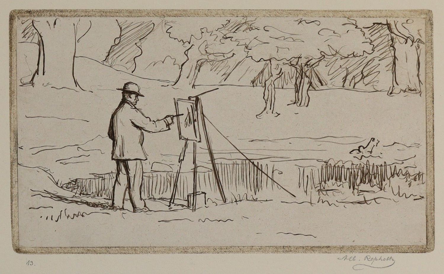 Große Abbildung Nr.1: 136-3973 Repholtz, Albert Henrik: (Künstlergraphik)