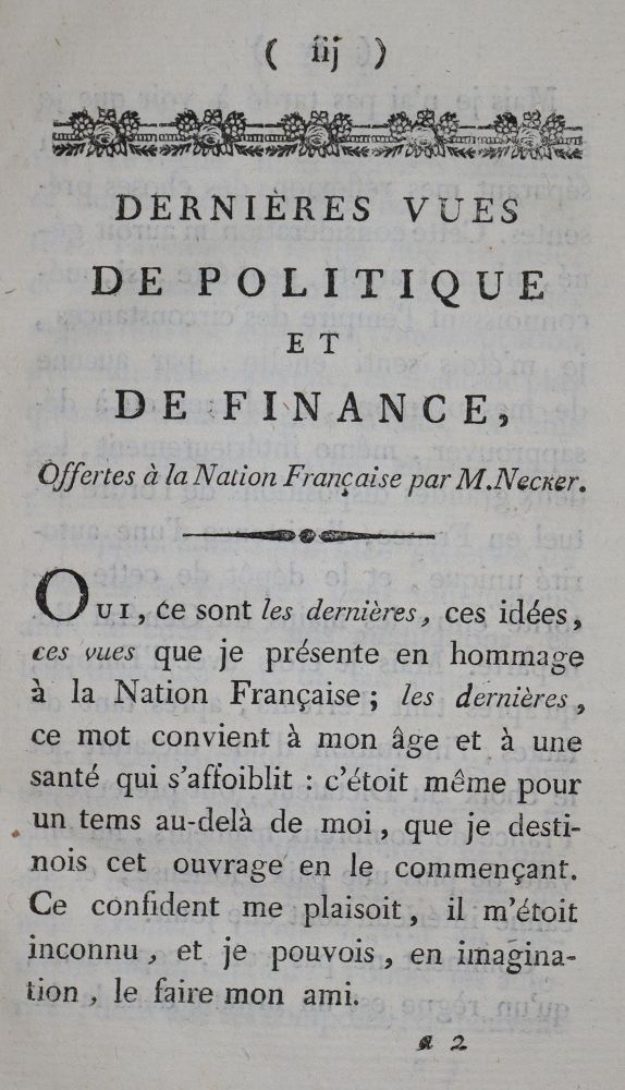 Große Abbildung Nr.1: 136-404 Necker,J.: (Politik und Staatswissenschaften)
