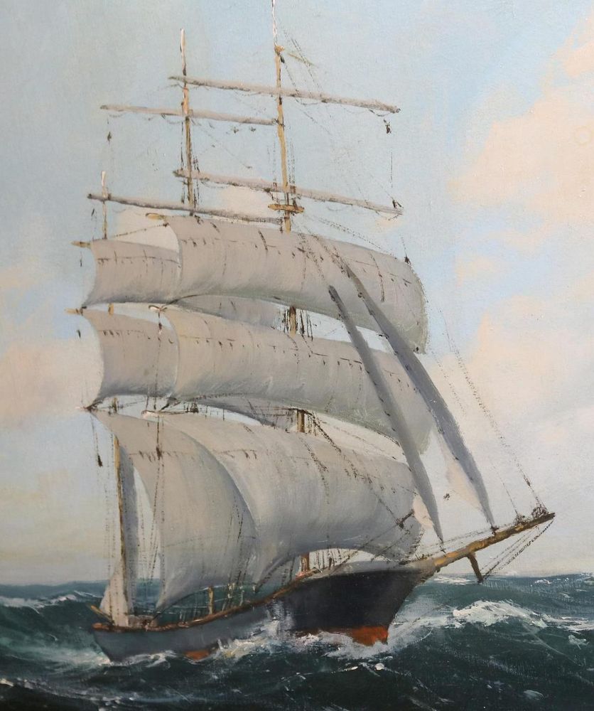 Große Abbildung Nr.2: 136-4073 Segelschiff: (Künstlergraphik)