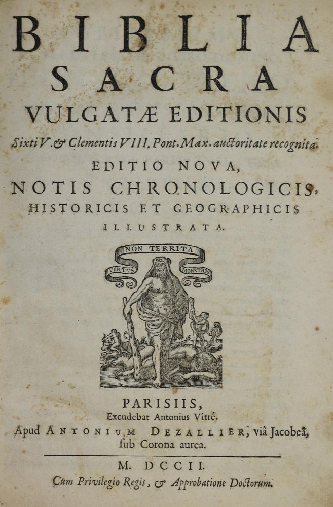 Große Abbildung Nr.1: 136-41 Biblia latina.: (Bibeln)