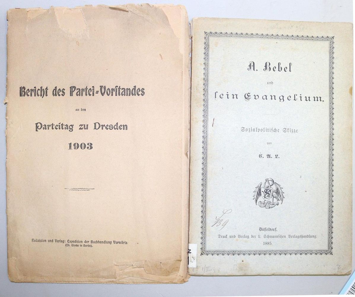 Große Abbildung Nr.2: 136-410 L(ey),C.A.: (Sozialismus, Bebel)
