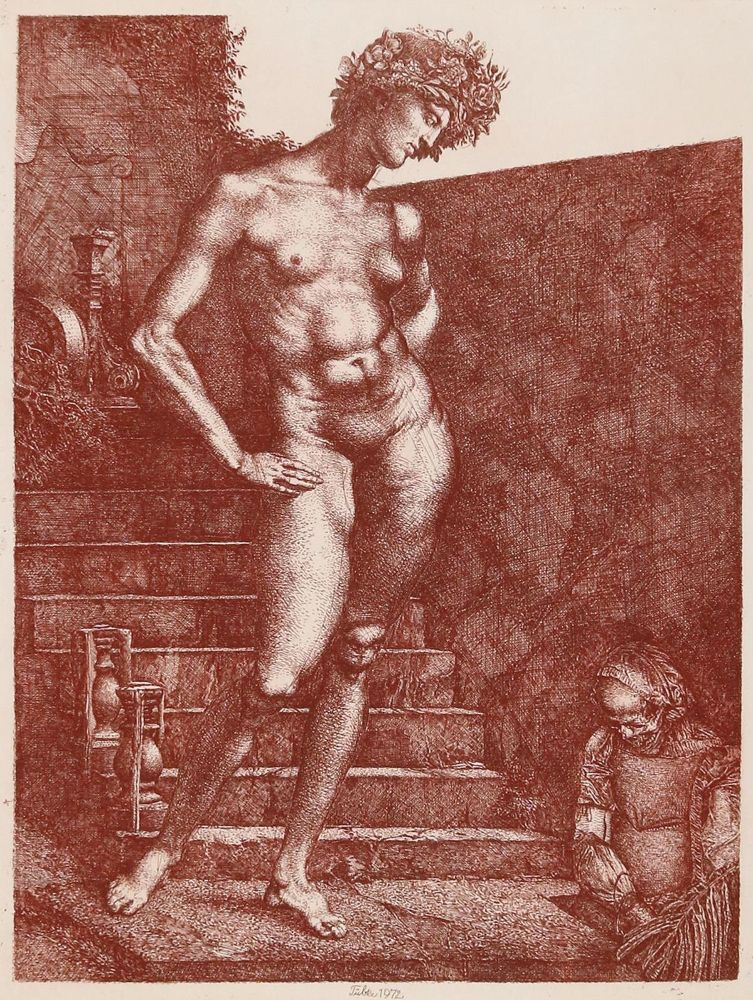 Große Abbildung Nr.1: 136-4165 Tübke, Werner: (Künstlergraphik)