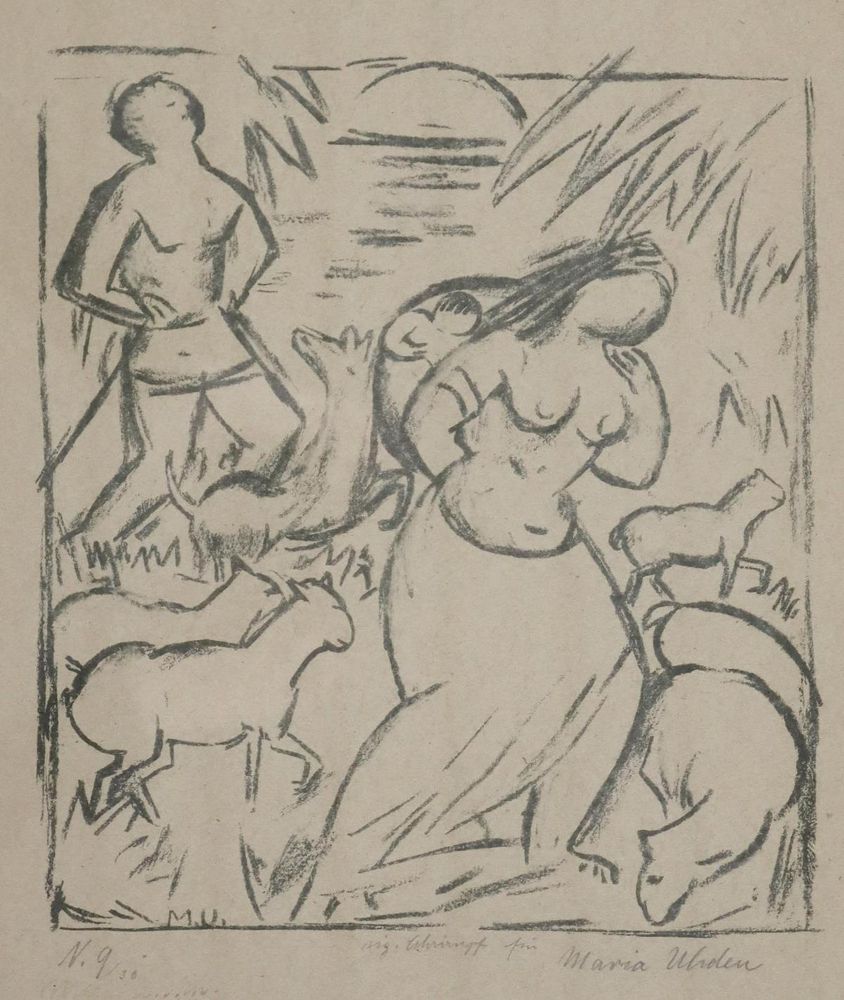 Große Abbildung Nr.1: 136-4168 Uhden, Maria: (Künstlergraphik)