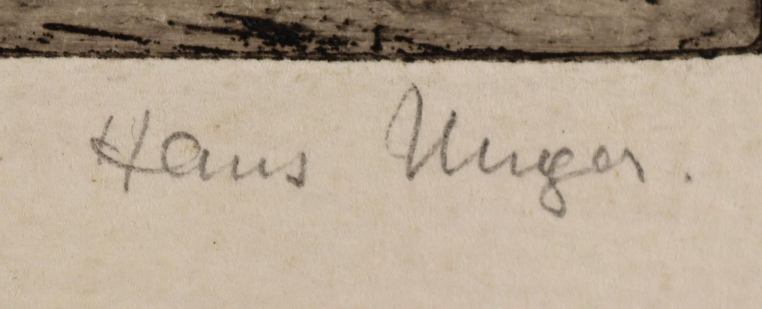 Große Abbildung Nr.2: 136-4185 Unger, Hans: (Künstlergraphik)
