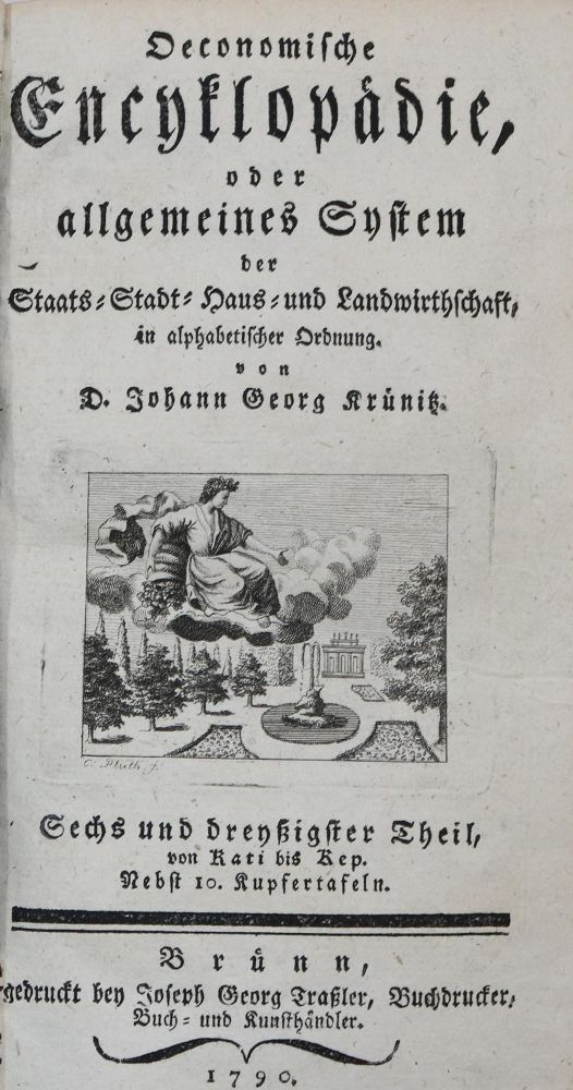 Große Abbildung Nr.1: 136-419 Krünitz,J.G.: (Wirtschaft)