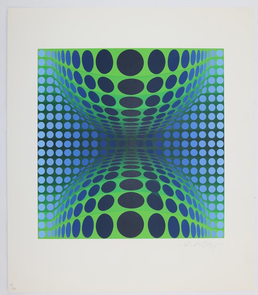 Große Abbildung Nr.1: 136-4193 Vasarely, Victor von: (Künstlergraphik)