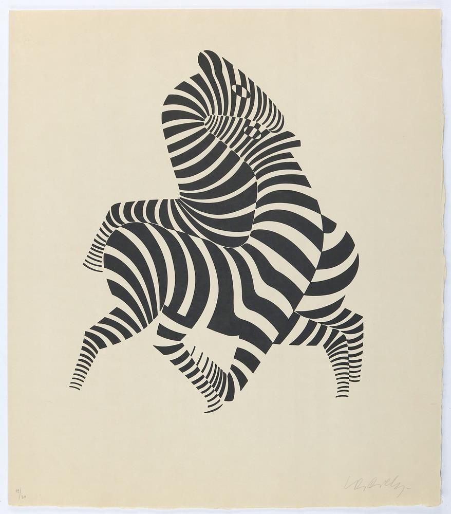 Große Abbildung Nr.1: 136-4198 Vasarely, Victor von: (Künstlergraphik)
