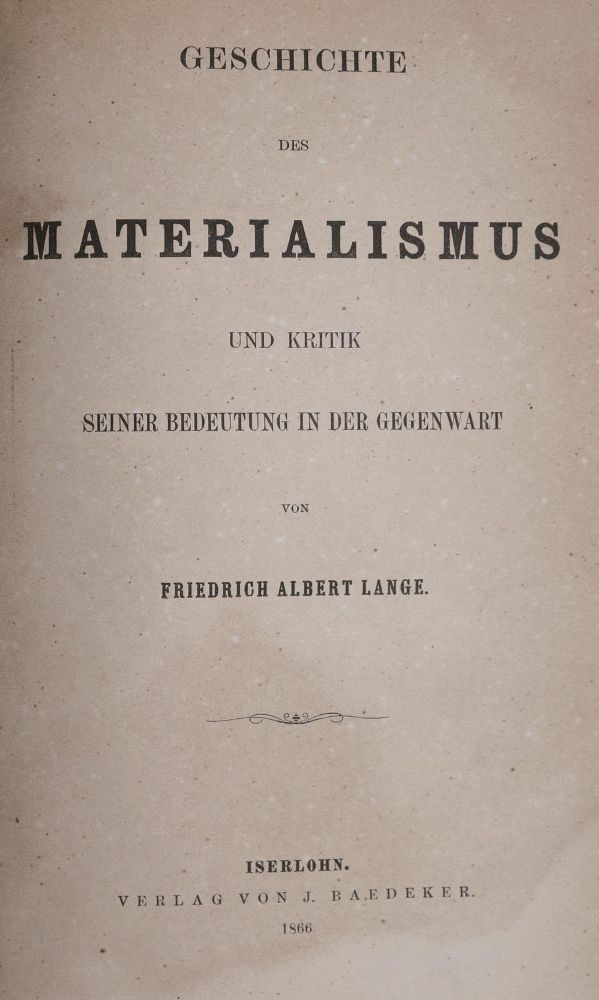 Große Abbildung Nr.1: 136-420 Lange,F.A.: (Wirtschaft)