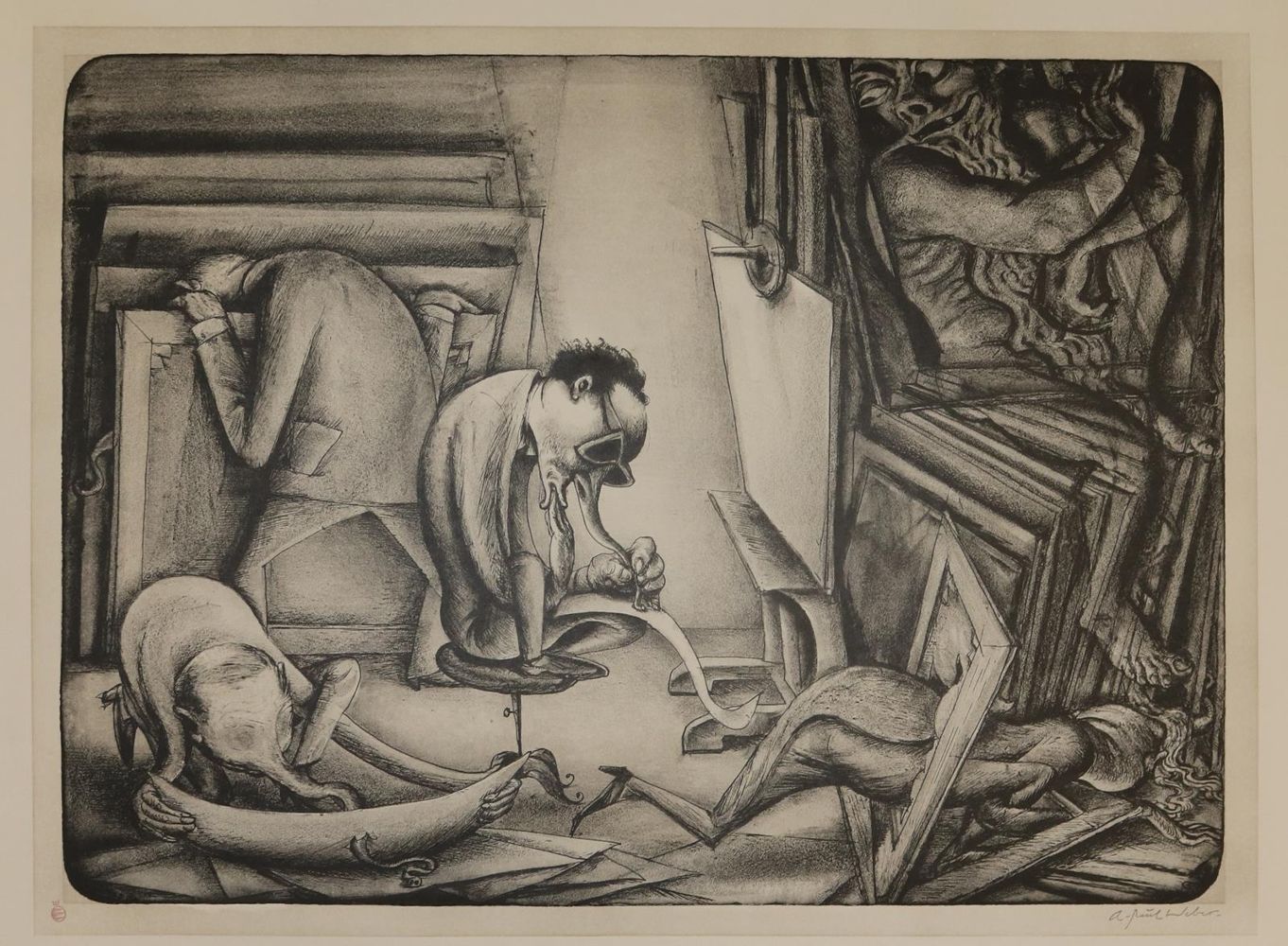 Große Abbildung Nr.25: 136-4239 Weber, A. Paul: (Künstlergraphik)