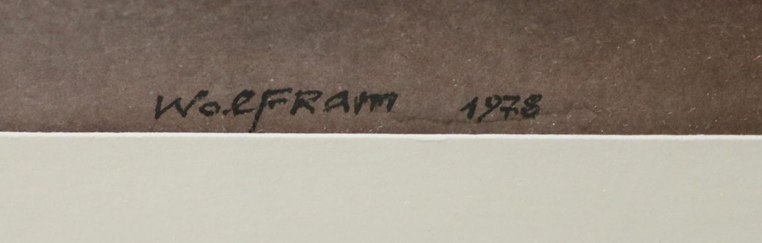 Große Abbildung Nr.10: 136-4269 Wolfram, d.i. Wolfram Aichele: (Künstlergraphik)