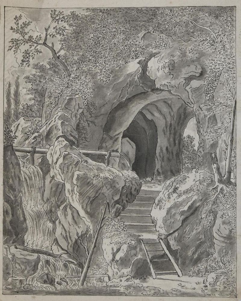 Große Abbildung Nr.2: 136-4281 Landschaften.: (Künstlergraphik, Zeichnung)