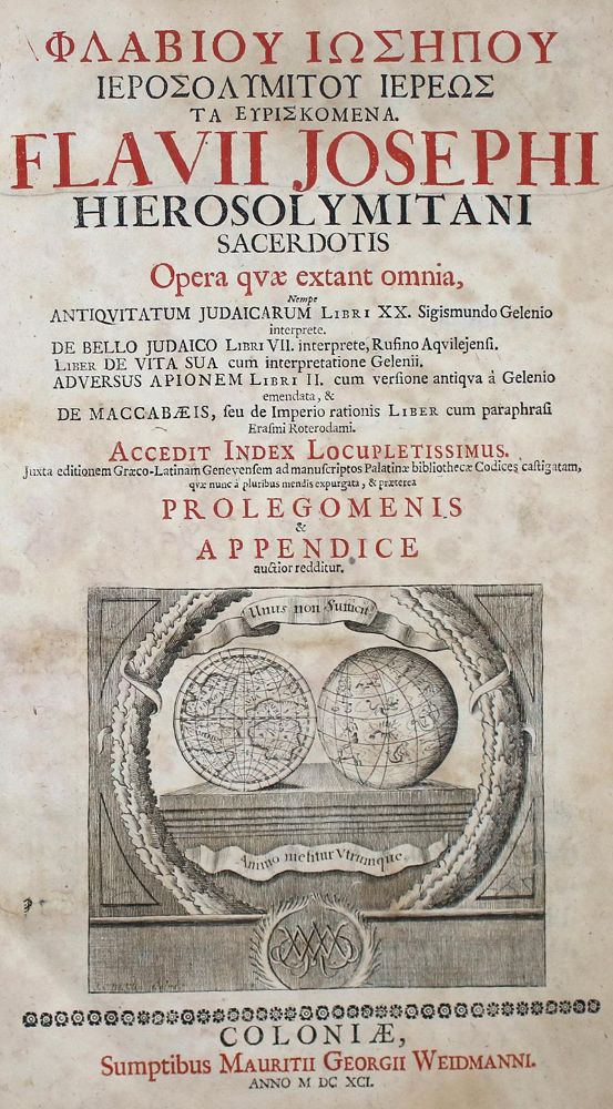 Große Abbildung Nr.1: 136-445 Flavius,J.: (Judaica)