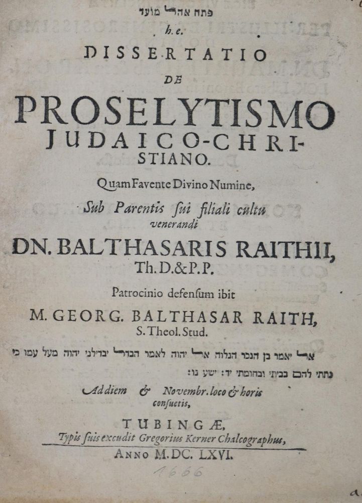 Große Abbildung Nr.1: 136-450 Raith,G.B.: (Judaica)