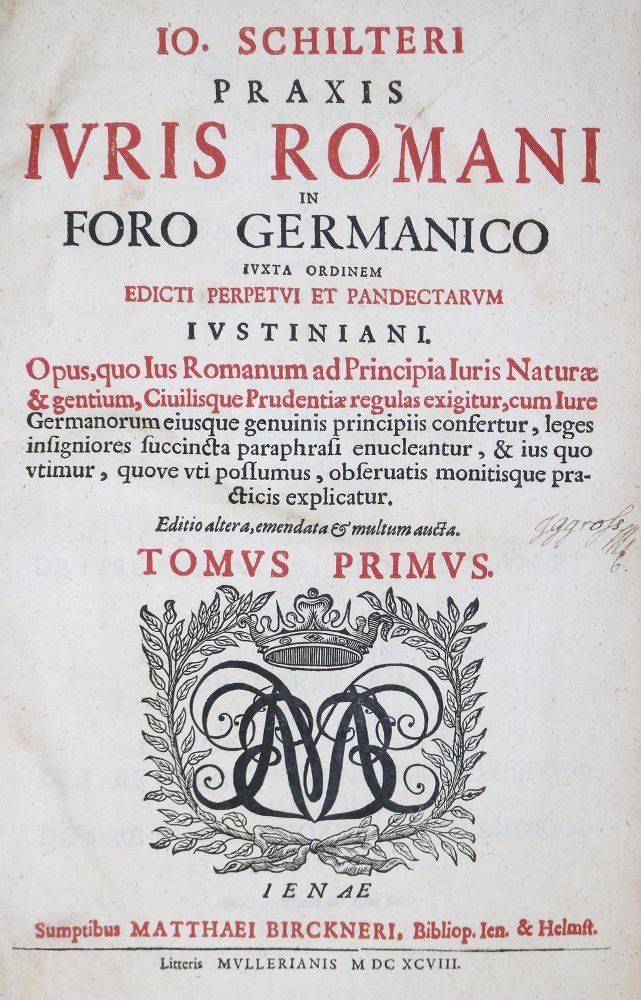 Große Abbildung Nr.1: 136-470 Schilter,J.: (Juridica und Kriminologie)