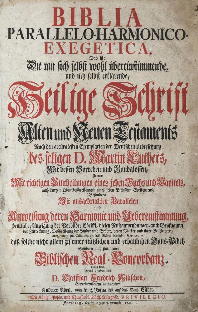 Große Abbildung Nr.1: 136-48 Biblia.: (Bibeln, Konkordanz)