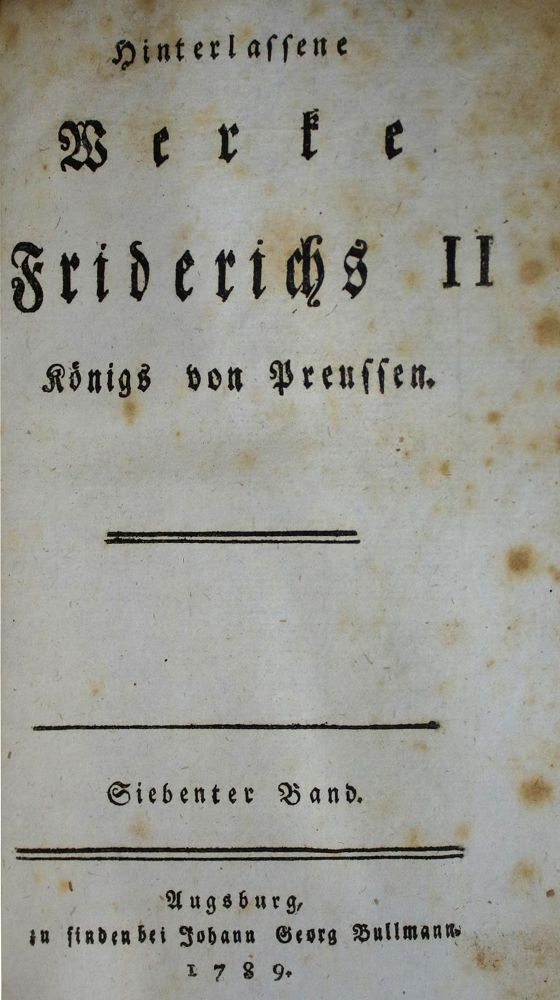Große Abbildung Nr.1: 136-512 Friedrich II.: (Militaria)
