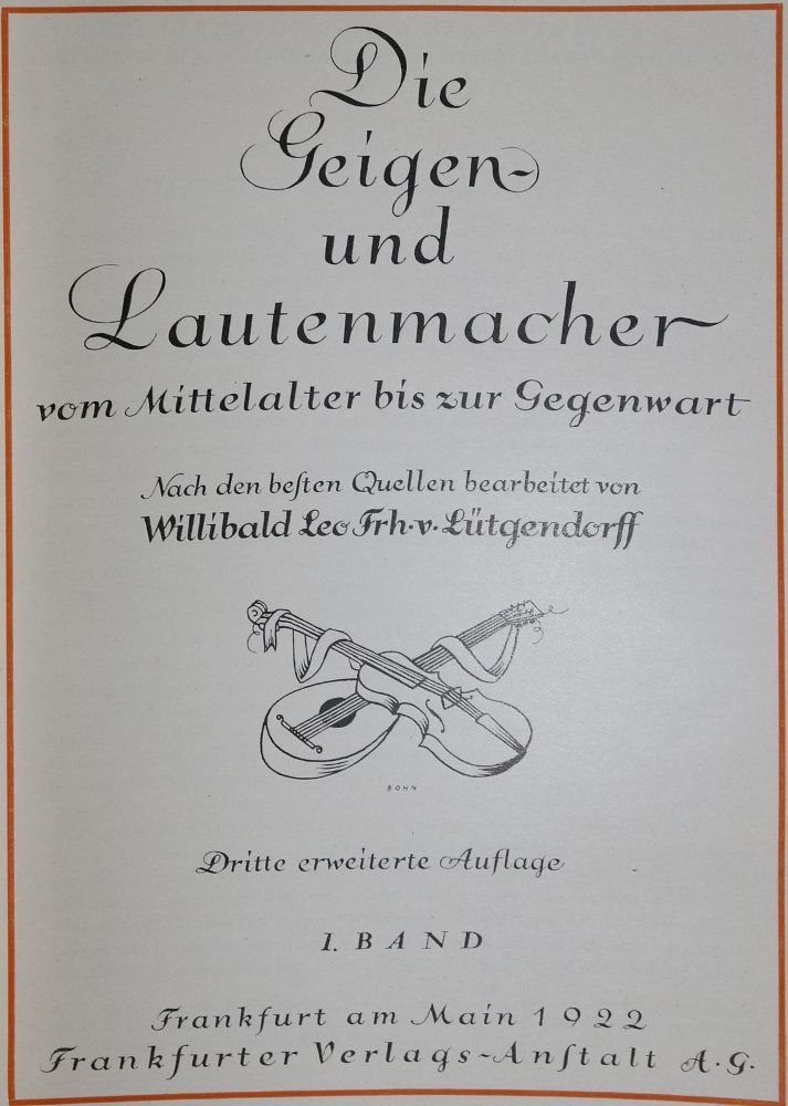 Große Abbildung Nr.1: 136-547 Lütgendorff,W.L.v.: (Musik)