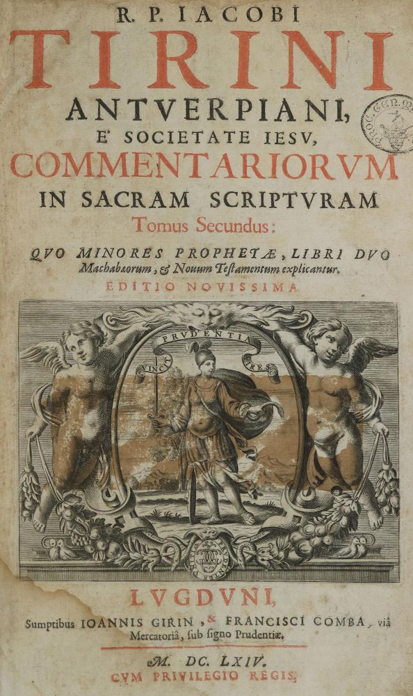 Große Abbildung Nr.1: 136-55 Tirinus,J.: (Bibeln)
