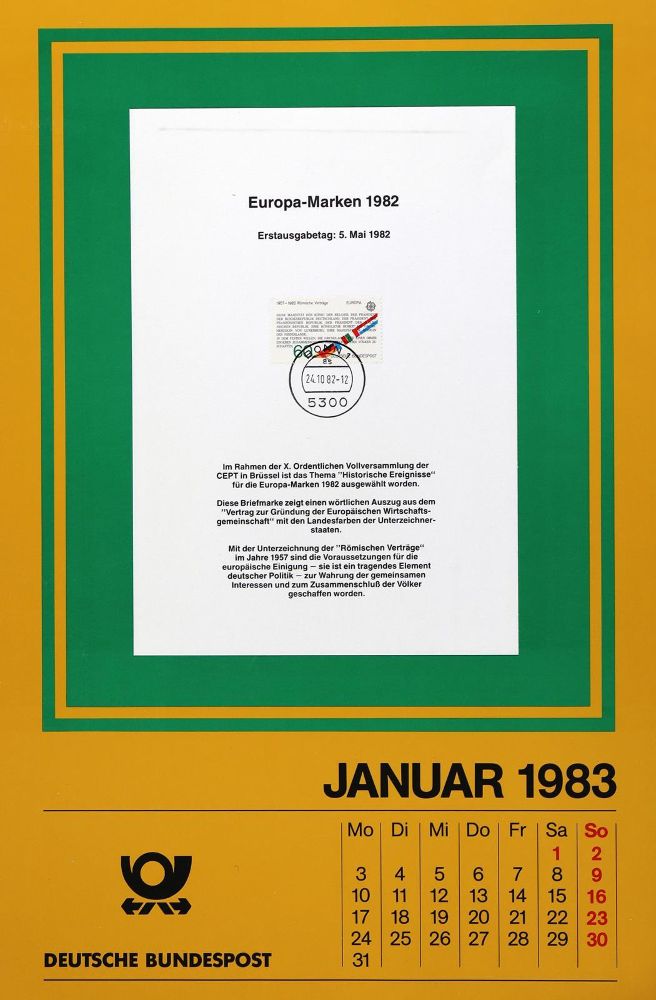 Große Abbildung Nr.2: 136-564 7 Briefmarkenkalender: (Philatelie)