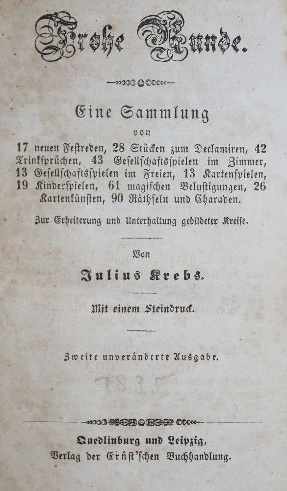 Große Abbildung Nr.1: 136-584 Krebs,J.: (Spiele)