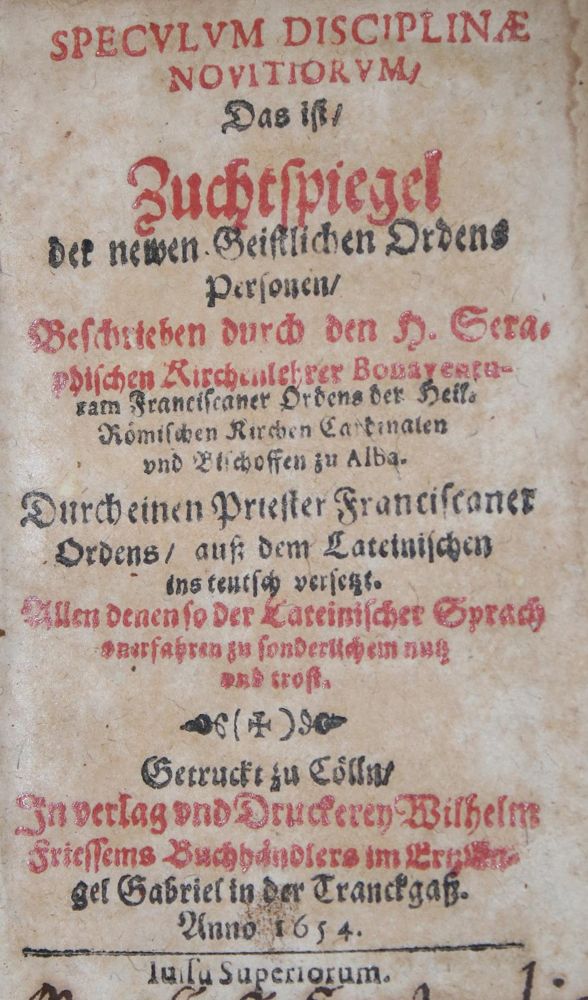 Große Abbildung Nr.1: 136-59 Bonaventura,S.: (Alte Drucke, Handschriften und Theologie)