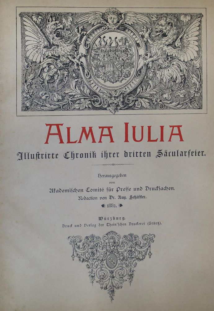 Große Abbildung Nr.1: 136-599 Schäffler,A. (Hrsg.).: (Studentika und Hochschulen, Würzburg)