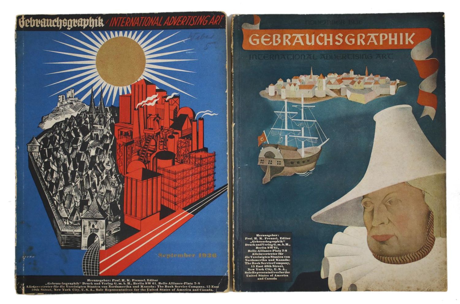 Große Abbildung Nr.1: 136-601 Gebrauchsgraphik.: (Werbung)