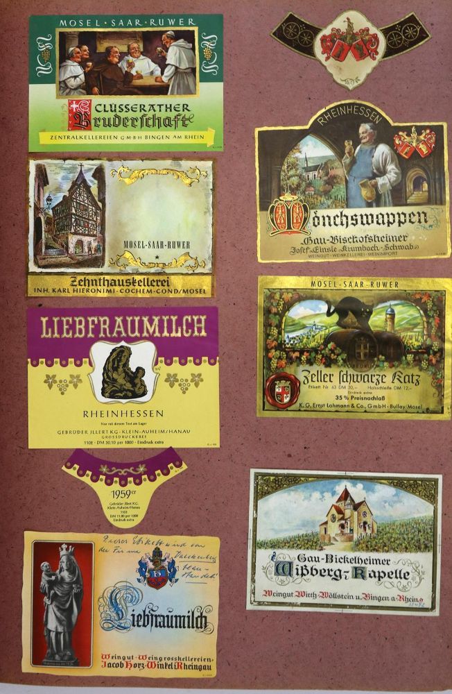 Große Abbildung Nr.1: 136-603 Weinetiketten.: (Werbung)