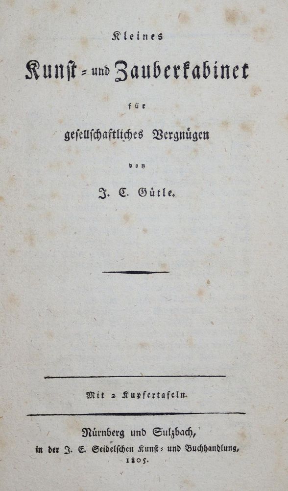Große Abbildung Nr.1: 136-605 Gütle,J.C.: (Zauberei)