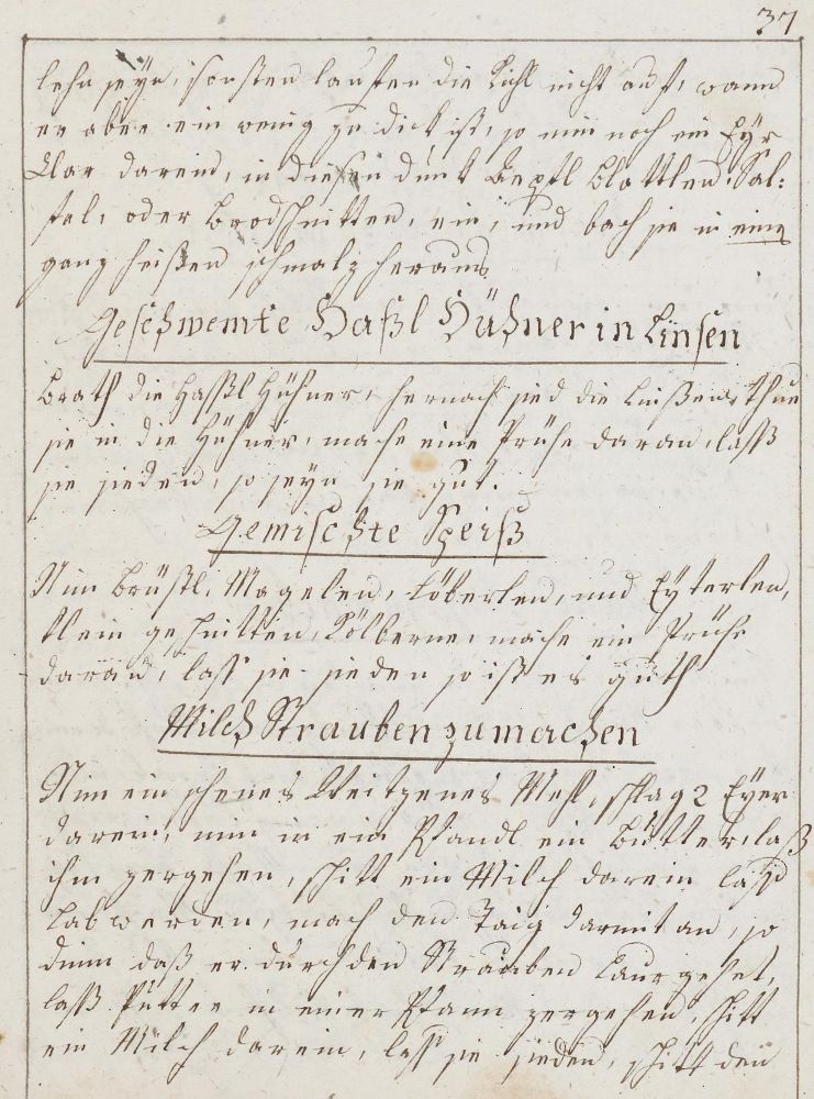 Große Abbildung Nr.2: 136-631 Kochbuch: (Küche und Haushalt, Kochbücher, Handschrift)