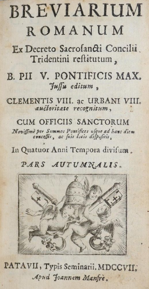 Große Abbildung Nr.1: 136-64 Breviarium Romanum: (Alte Drucke, Handschriften und Theologie)