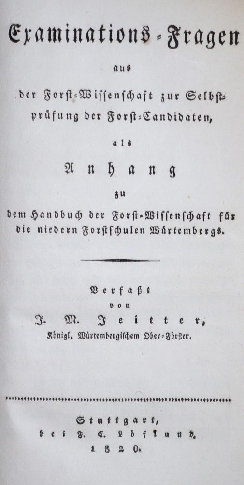 Große Abbildung Nr.1: 136-643 Jeitter,J.M.: (Land- und Forstwirtschaft, Forstwirtschaft)