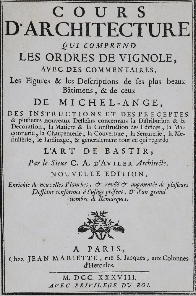 Große Abbildung Nr.3: 136-663 Aviler,A.-C.de.: (Architektur)