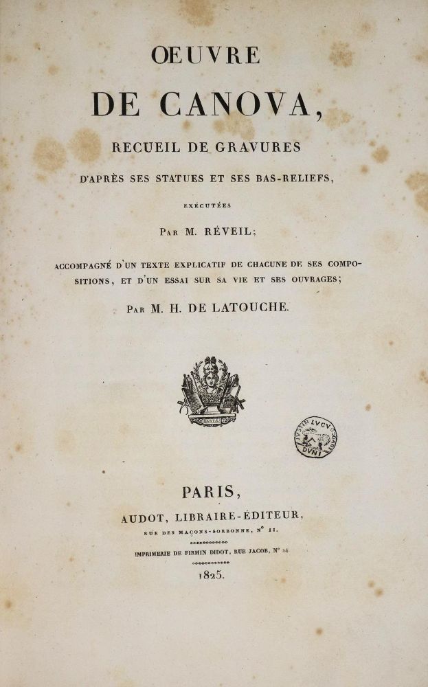 Große Abbildung Nr.1: 136-679 Reveil,M. u. H.de Latouche.: (Canova)