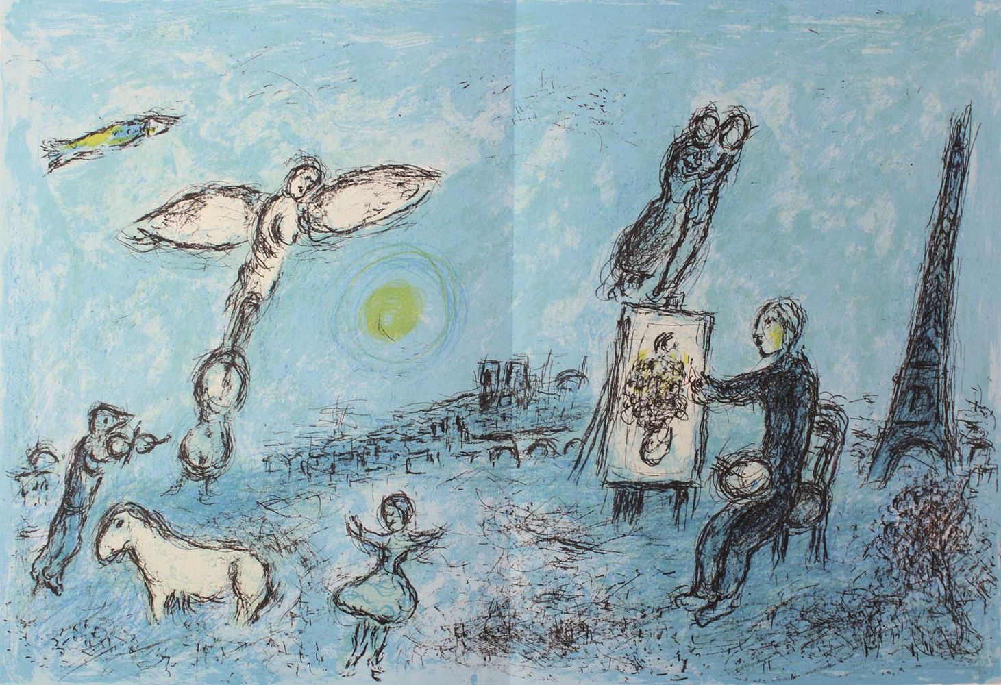 Große Abbildung Nr.1: 136-680 Derriere le miroir.: (Chagall)