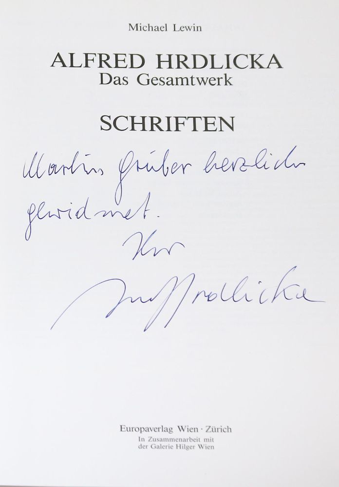 Große Abbildung Nr.33: 136-696 Hrdlicka,A.: (Kunstwissenschaft)