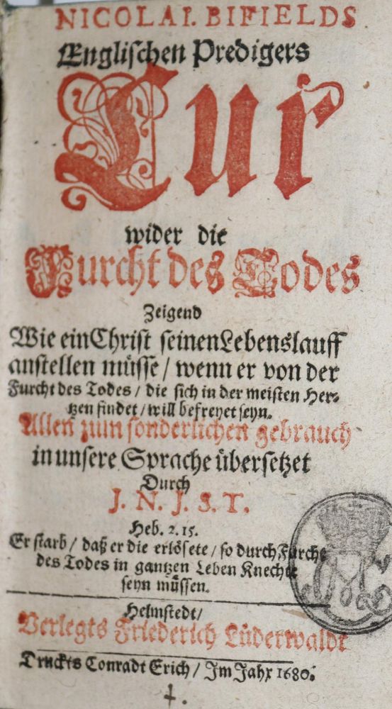 Große Abbildung Nr.1: 136-73 Byfield,N.: (Alte Drucke, Handschriften und Theologie)