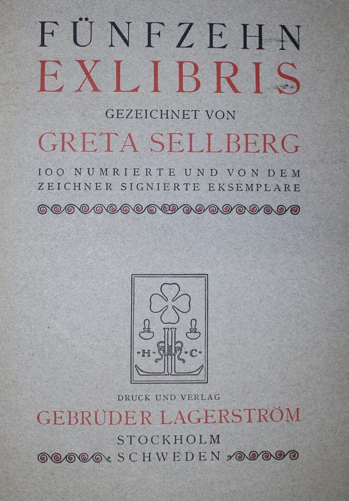 Große Abbildung Nr.2: 136-756 Sellberg,G.: (Exlibris, Schweden)