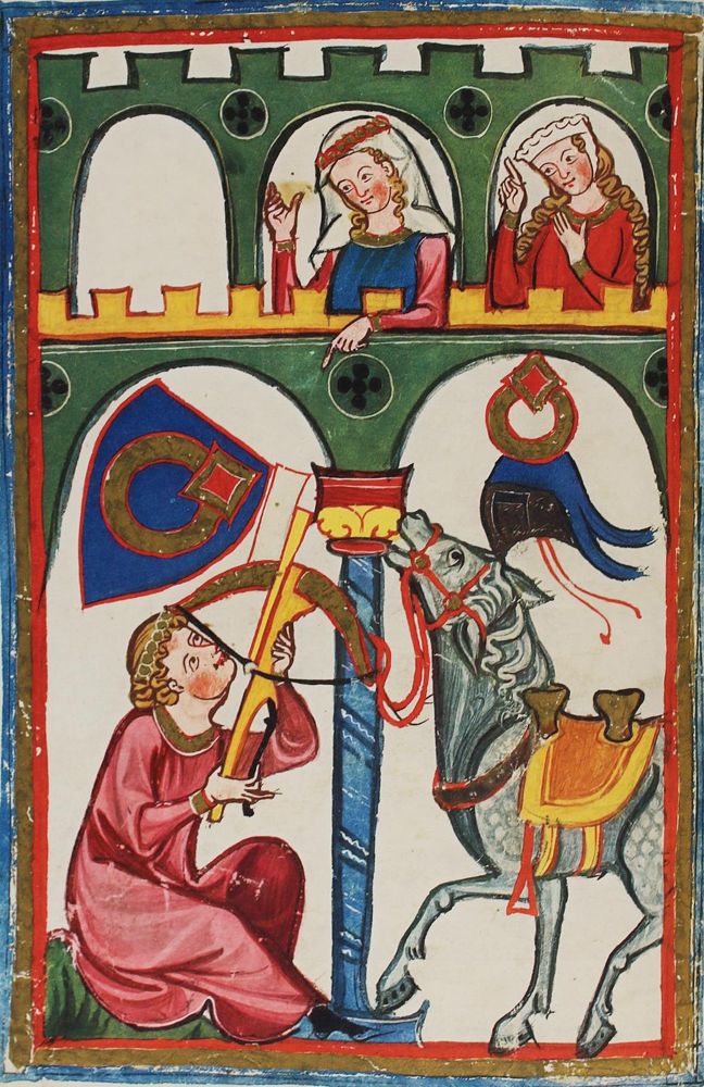 Große Abbildung Nr.2: 136-774 Die Manessische Liederhandschrift.: (Faksimile)