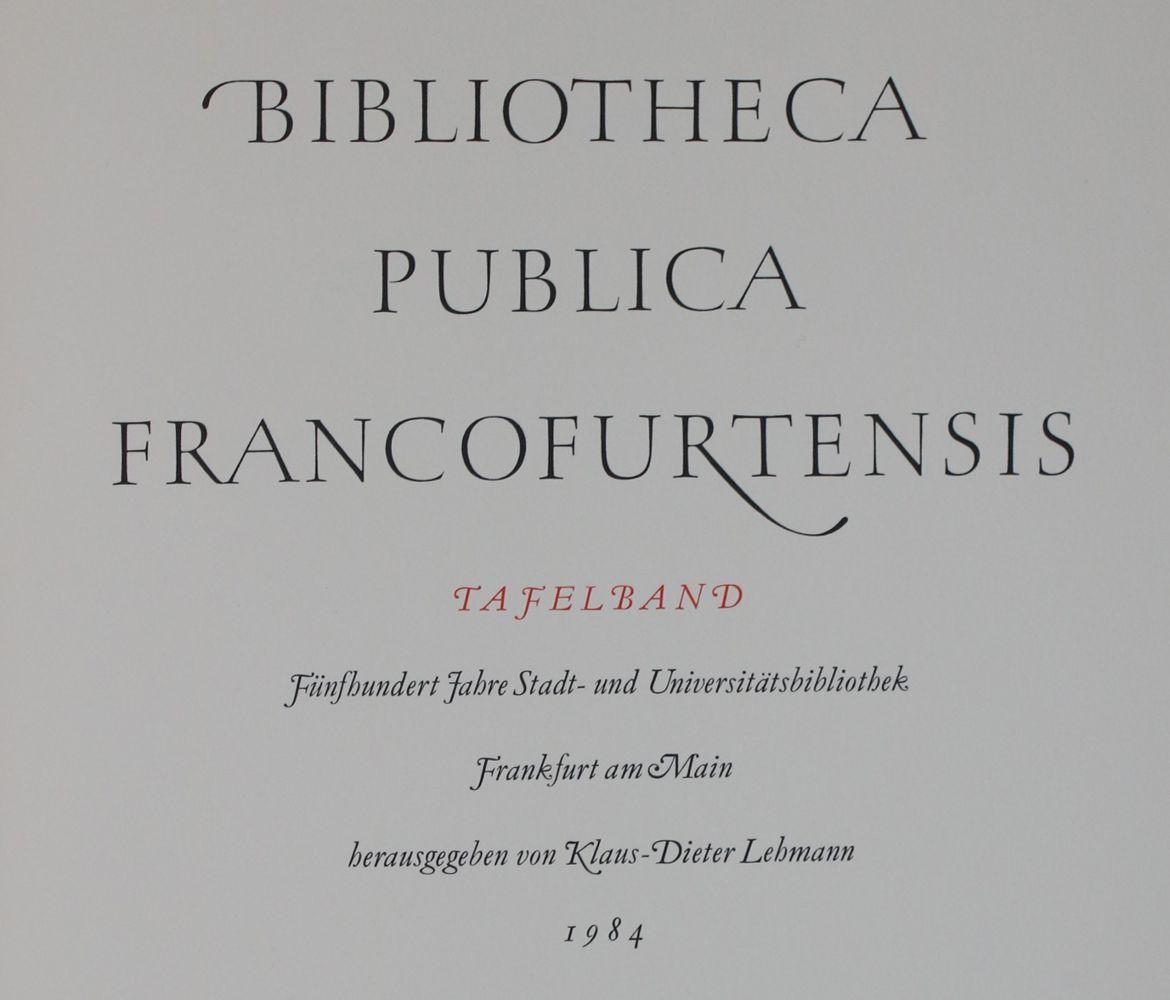 Große Abbildung Nr.2: 136-800 Lehmann,K.-D. (Hrsg.).: (Bibliographie und Buchwesen)